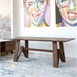 Allora Mid Century Modern Dining Table in Walnut Brown