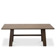 Allora Mid Century Modern Dining Table in Walnut Brown