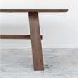 Allora Mid Century Modern Dining Table in Walnut Brown