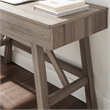 Allora 2-Drawer Small Transitional Wood Space Desk in Gray Wash
