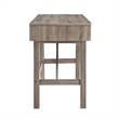 Allora 2-Drawer Small Transitional Wood Space Desk in Gray Wash