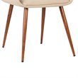 Allora Dining Chair in Walnut and Brown