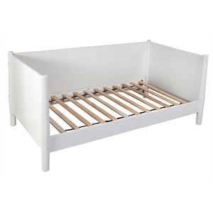 Allora Mid Century Modern Twin Size Day Bed in White