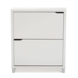Allora Modern Shoe Cabinet in White