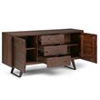 Allora Buffet in Distressed Charcoal Brown