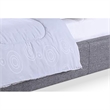 Allora Upholstered King Platform Bed in Gray