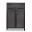 Allora 4 Shelf Shoe Cabinet in Espresso