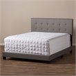 Allora Tufted Queen Panel Bed in Gray