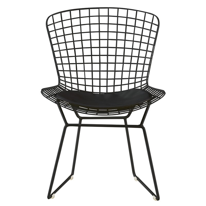 Allora Dining Side Chair in Noir Black (Set of 2)