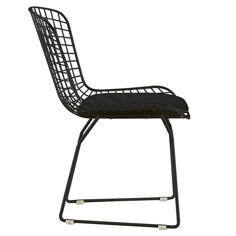 Allora Dining Side Chair in Noir Black (Set of 2)