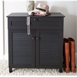 Allora 4 Shelf Shoe Storage Cabinet in Espresso