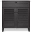 Allora 4 Shelf Shoe Storage Cabinet in Espresso