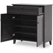 Allora 4 Shelf Shoe Storage Cabinet in Espresso