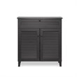 Allora 4 Shelf Shoe Storage Cabinet in Espresso