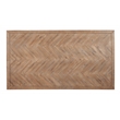 Allora Wood Fixed Top Dining Table in Weathered Natural (Brown)