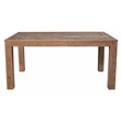 Allora Wood Fixed Top Dining Table in Weathered Natural (Brown)