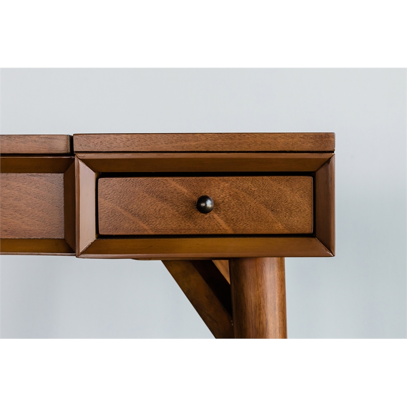 Allora Wood Bedroom Vanity in Acorn (Brown)