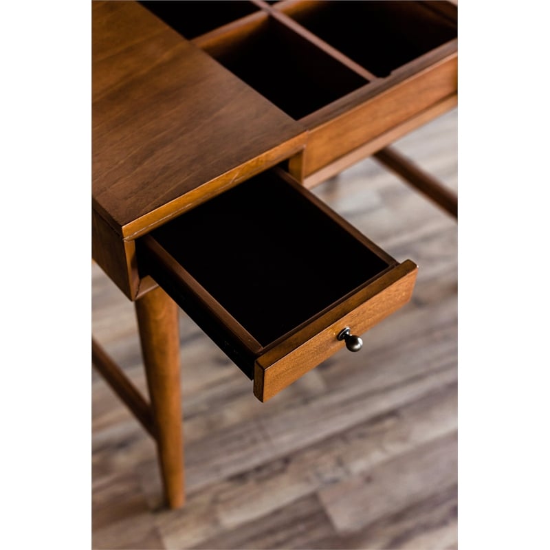 Allora Wood Bedroom Vanity in Acorn (Brown)