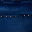 Allora Modern Tufted Velvet Coffee Table Ottoman in Blue
