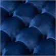 Allora Modern Tufted Velvet Coffee Table Ottoman in Blue