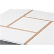 Allora Two-Tone White and Oak Finished Wood Coffee Table