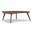 Allora Contemporary Brown Finished Coffee Table