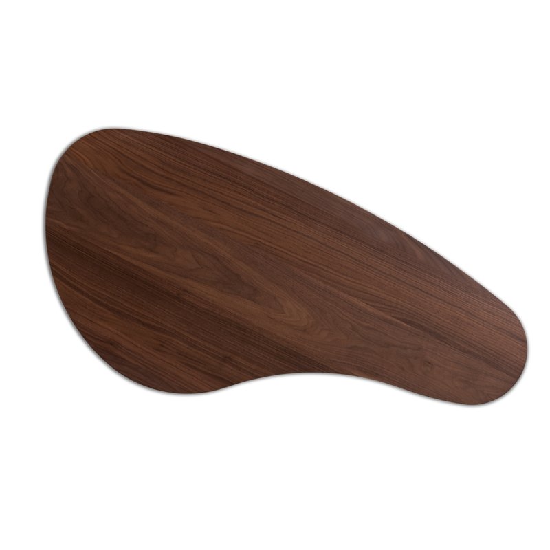 Allora Contemporary Brown Finished Coffee Table