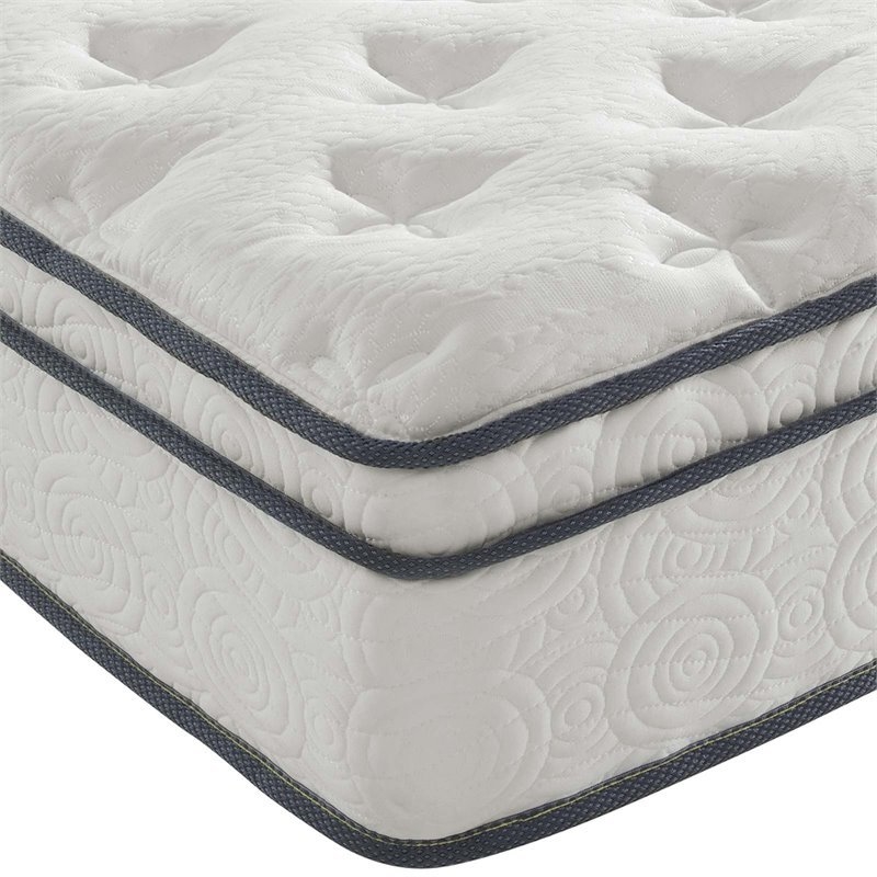 Allora Polyester White California King Mattress Firm 14