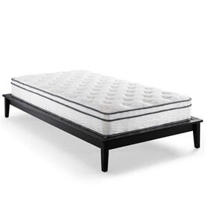 Allora 8&quot Narrow Twin Innerspring Mattress in White