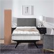 Allora Polyester White Twin Mattress Rectangular Tight-Top 8