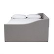 Allora Full Size Light Grey Upholstered Daybed with Trundle
