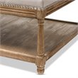 Allora Coffee Table Ottoman in Beige and Oak