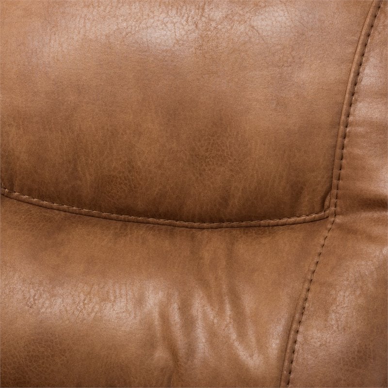 Allora 6 Piece Reclining Sectional Sofa in Light Brown