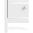 Allora Contemporary 2 Drawer Nightstand in White