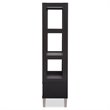 Allora Contemporary 3 Shelf Bookcase in Espresso