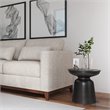 NewTitle: Allora Iron Antique Copper End Table Sculptural 18.1
