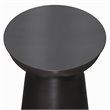 NewTitle: Allora Iron Antique Copper End Table Sculptural 18.1