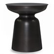 NewTitle: Allora Iron Antique Copper End Table Sculptural 18.1