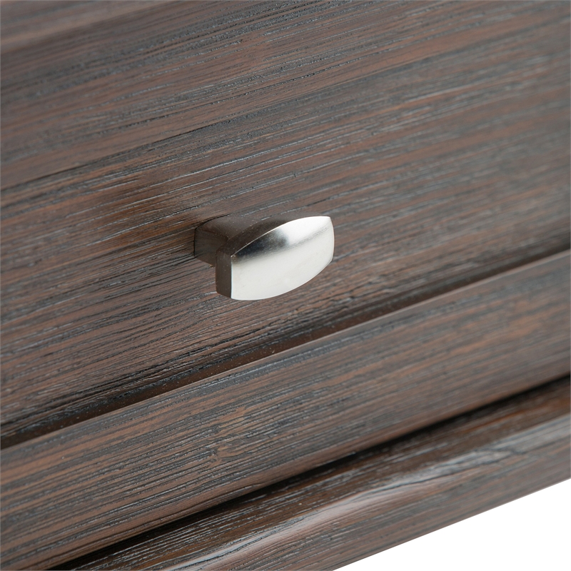 Allora Hand Crafted Shaker End Table in Farmhouse Brown