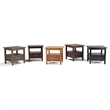 Allora Hand Crafted Shaker End Table in Farmhouse Brown