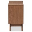 Allora 3 Drawer Chest in White and Walnut Brown
