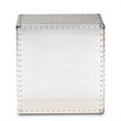 Allora Metal 3-Drawer Nightstand in Silver