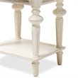 Allora Wood Weathered Oak and White Nightstand Rectangular French Provincial Style 25.59