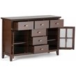 Allora Solid Wood Russet Brown Sideboard Rectangular Contemporary 54
