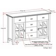 Allora Solid Wood Russet Brown Sideboard Rectangular Contemporary 54