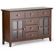 Allora Solid Wood Russet Brown Sideboard Rectangular Contemporary 54