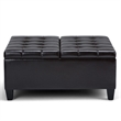Allora Storage Coffee Table Ottoman in Tanners Brown