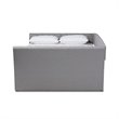 Allora Modern Fabric/MDF Wood/Engineered Wood Full Size Daybed in Gray
