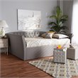 Allora Modern Fabric/MDF Wood/Engineered Wood Full Size Daybed in Gray