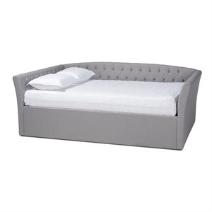 Allora Modern Fabric/MDF Wood/Engineered Wood Full Size Daybed in Gray
